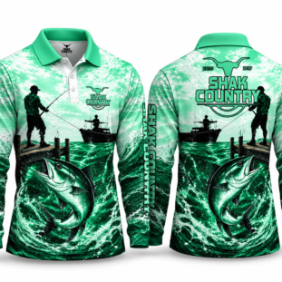 Shak Country Men's Long Sleeve Fishing Shirt